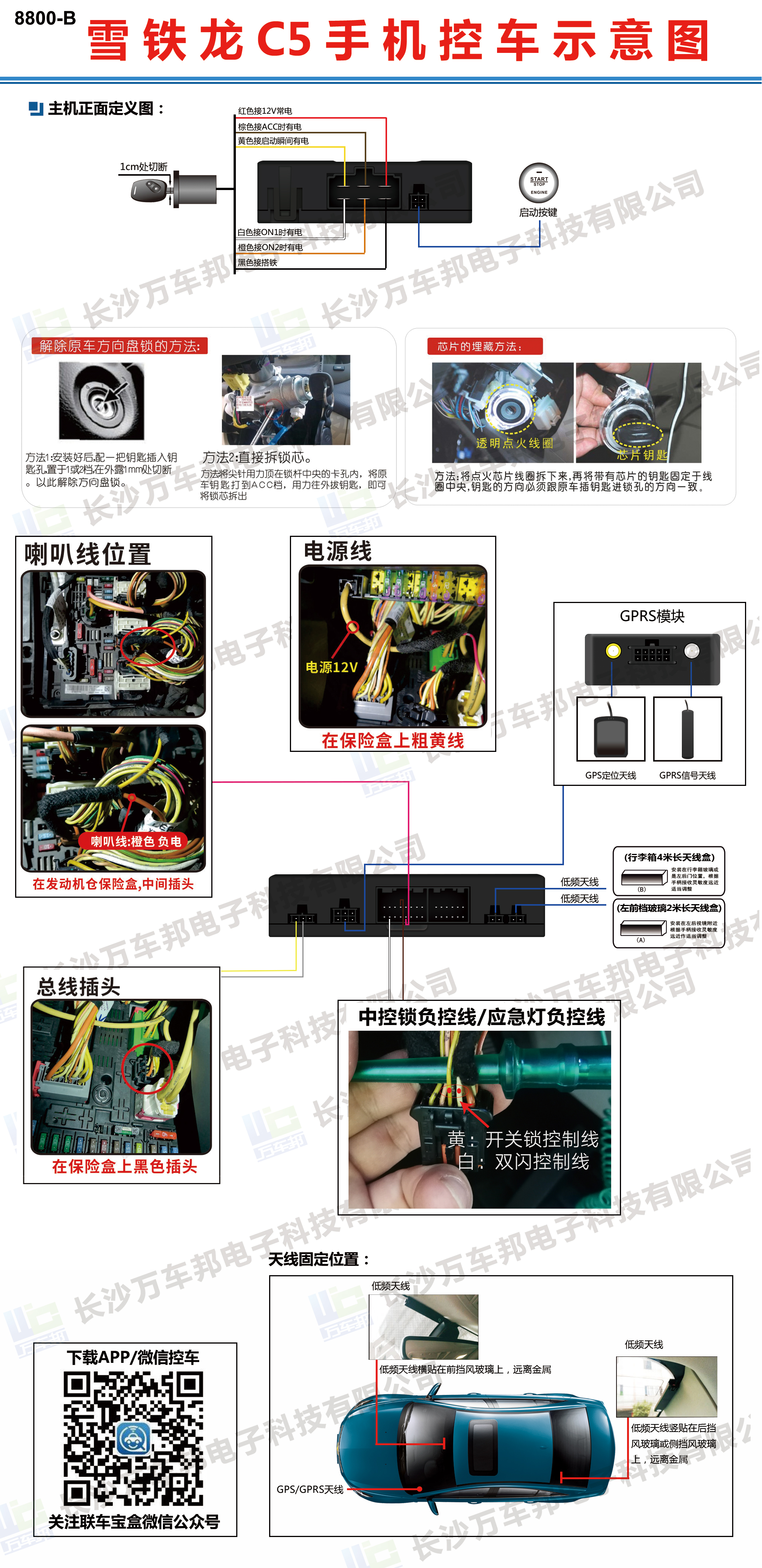 雪铁龙C5B手机控车安装.jpg